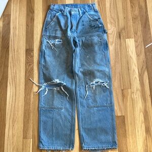 “Vintage” Distressed Carhartt Jeans